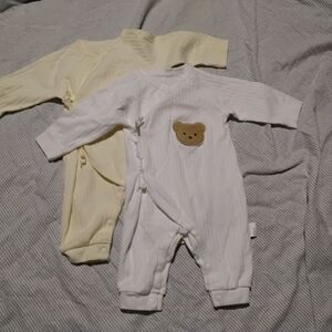 Soft Baby Layettes With Bear Detail